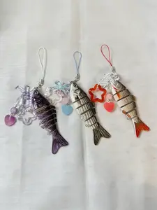 Creative Fish Design Keychain, Cute Fishing Lure Keychain for Women & Men, Fashion Accessories for Daily Use, Trendy All-match & Exquisite Keychain for Birthday Gift, Keychain Kawaii