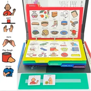 English Communication Picture Book for Language Vocabulary Speech Learning Symbol Visual Cards -Great tool for Autism, ADHD, Language and Speech Delayed Unabridged