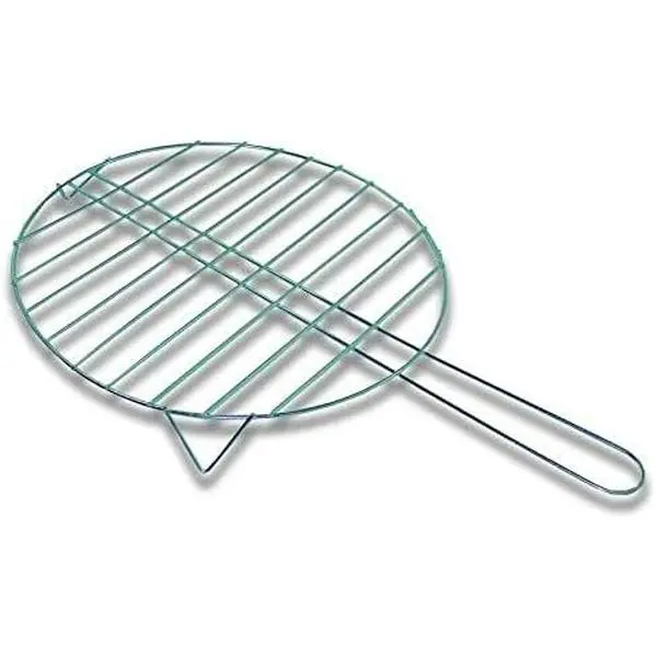 Round Arepa Grill - Metal Parrilla Kitchenware, 25 cm Diameter x 3 cm Height, Traditional Colombian Food Cooking Tool, Compatible with Gas Stoves