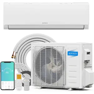 [Professional Installation Required][Ships in 2 Boxes] ROVSUN 12000 BTU Wifi Enabled Mini Split Air Conditioner & Heater with Inverter, 21 SEER2 Energy Saving 230V Ductless Split AC Unit with Pre-Charged Condenser, Heat Pump & Installation Kit