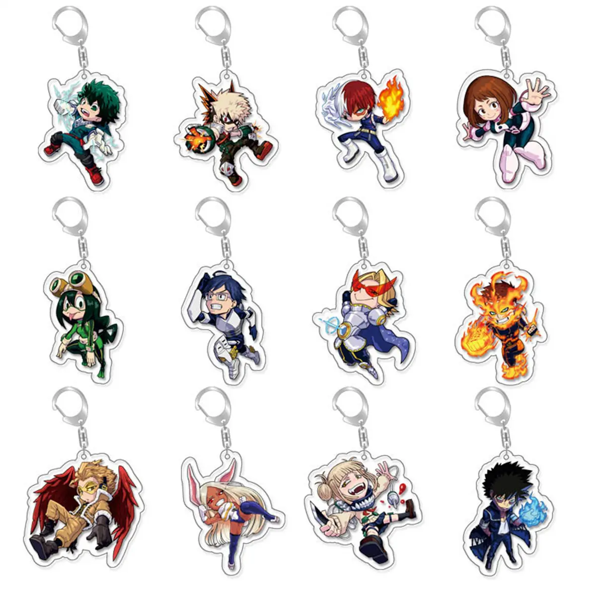 Anime GOODS Acrylic Keychain cute y2k My Hero Academia keychain for bag keys car key bag backpack collection display accessories