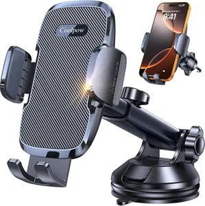 Car Phone Holder Mount[Strongest Suction] Universal 360° Dashboard Phone Holder for Car Jeep Truck Phone Mount Cell Phone Holders for Your Car Gifts for  Day Him Her for iPhone Samsung