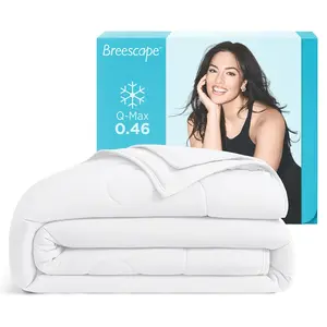 Breescape Cooling Comforter - BlendTek Q-Max>0.46 Tech, Breathable Blanket for Hot Sleepers & Night Sweats Relief, Premium Lightweight Summer Bedding