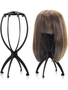 Women's Wig Stand Headband Holder, Adjustable Wig Head, Storage Bag Included, Ideal for Salons, Home Use & Travel, Hair Party Set