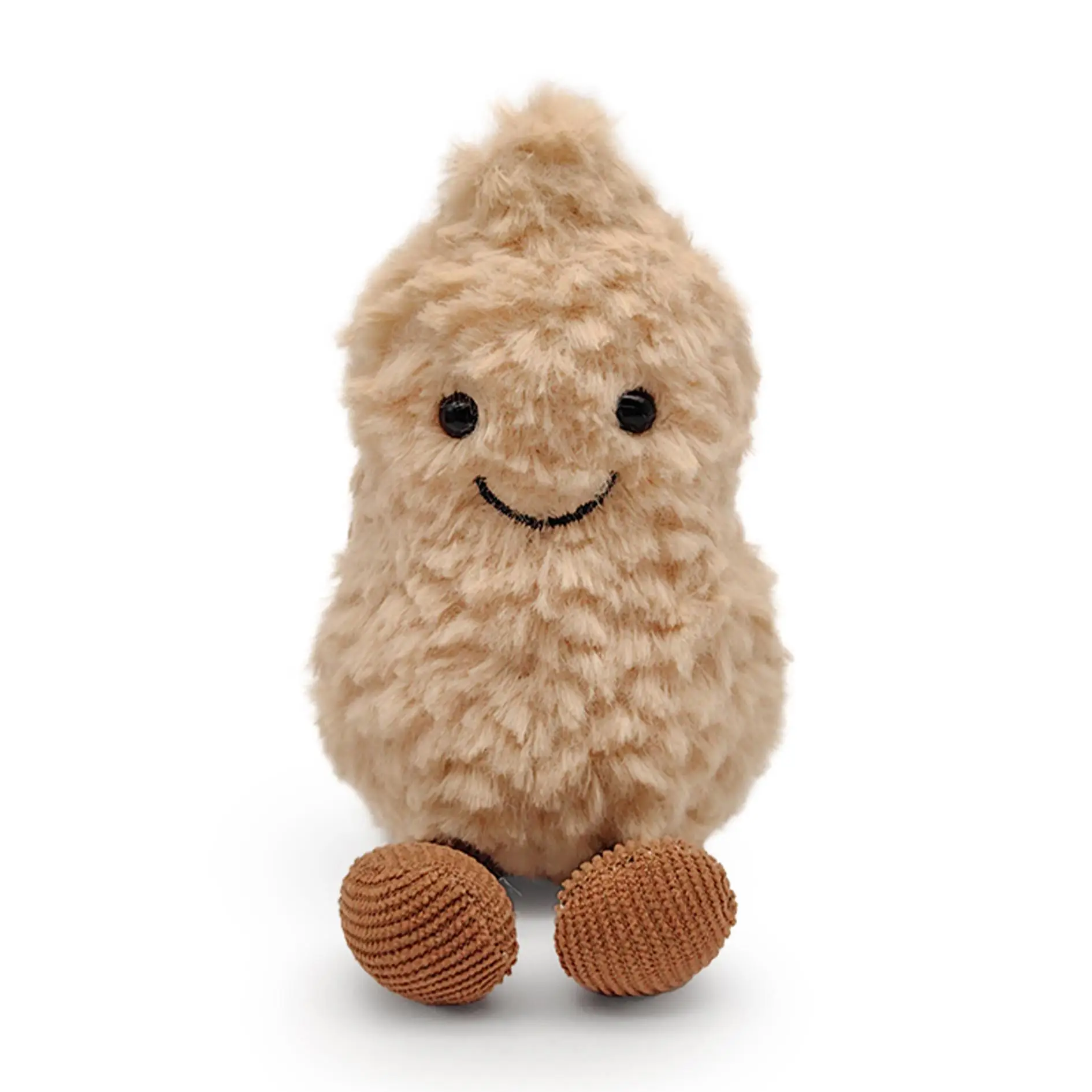Cute Peanut Shaped Plush Toy, Soft Stuffed Smile Peanut Plush Toy, Plush Peanut Pendant Doll, Nut Food Plushie Pillow Doll, Party Favor Toys, Plush To
