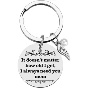 Mothers Day Gifts for Mom - Mothers Day Gifts for Mom from Daughter Son, Mother Mama Birthday Gift, Regalos para el Día de Las Madres, Regalos para Mamá, Novelty Women Accessories Keychains Clear Couple Keychain
