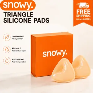 Snowy Push Up Sticky Inserts Double-Sided Adhesive Ultra Boost Padding Inserts for Bikini Swimsuit Sports Strapless Bra Washable Lift Portable Waterproof Push-Up