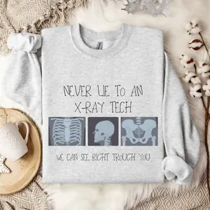 X-Ray Technologist Crewneck, Funny Rad Tech Sweatshirt, Diagnostic Imaging Gift
