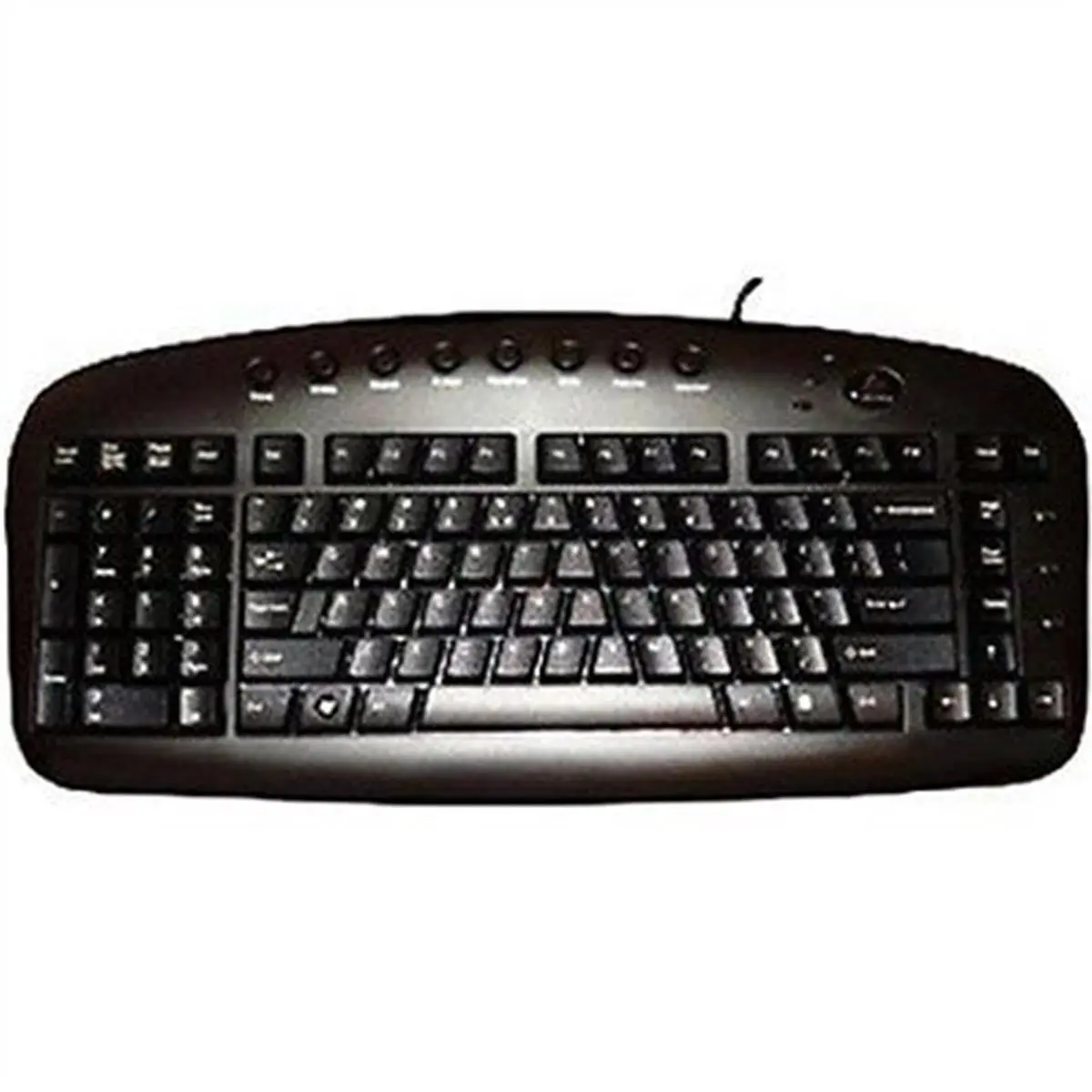 212 MAIN Left-Handed Ergonomic Wired Keyboard - Black Office Computer Peripheral with Strategic Modern Design, High-Quality Construction, Reliable Performance