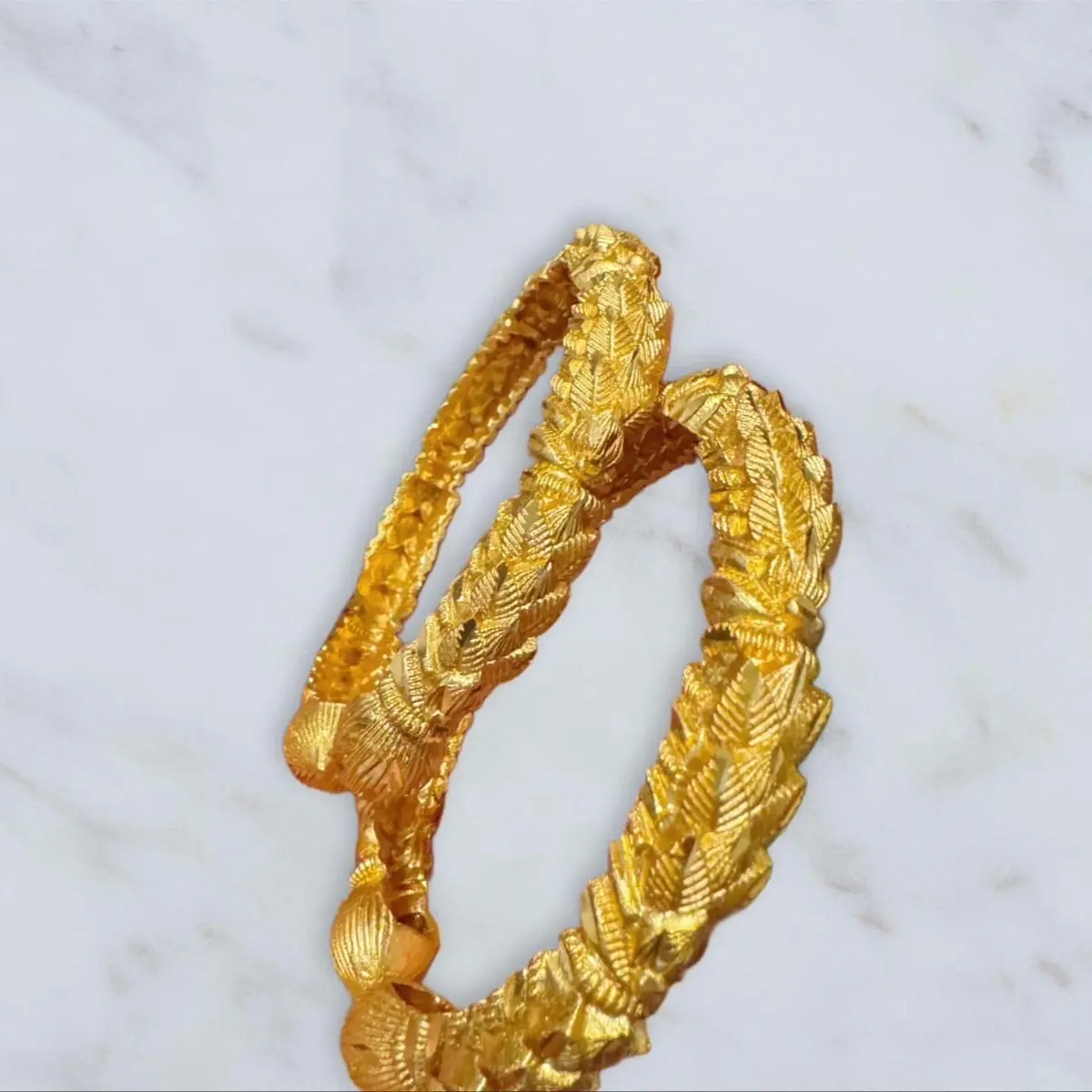 Kaadey Bungey Bangles with Spiked Ball Design, Traditional Nepali Gold-Plated Ethnic Costume Jewelry for Women, Bracelets Bangles, Gold Jewelry, Cultural, Small Balls