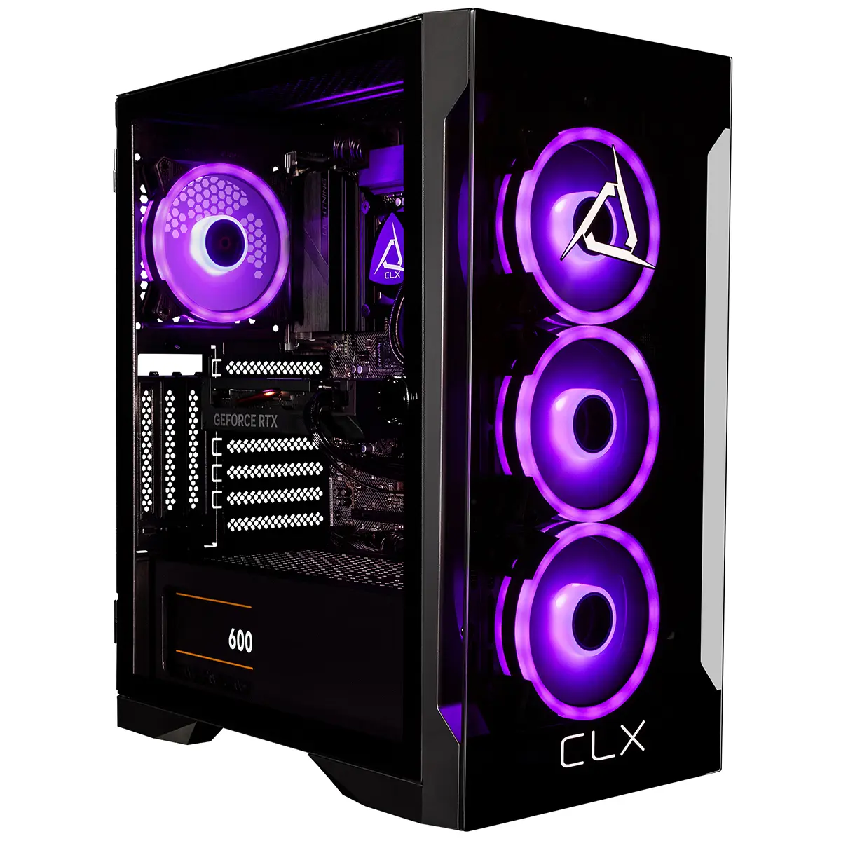 CLX SET Liquid Cooled Gaming Desktop Computer, Intel Core i7-13700KF 3.4GHz, 32GB RAM, 1TB SSD + 4TB HDD, NVIDIA GeForce RTX 4060 8GB, Windows 11 Home, Black