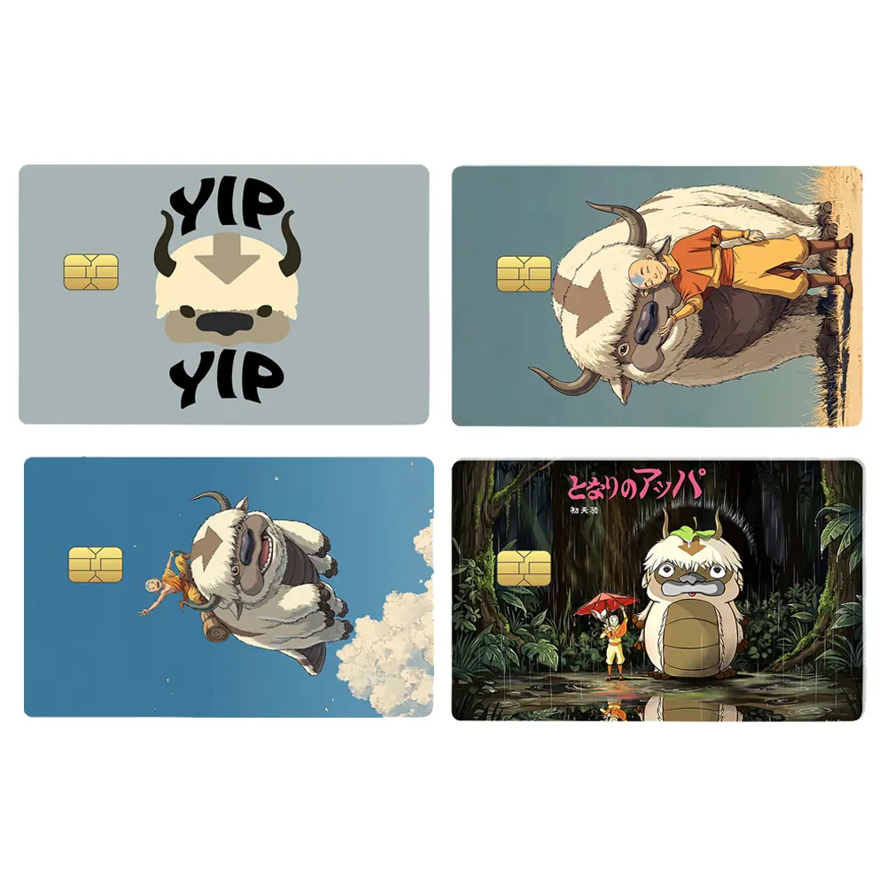 Appa Flying Bison Credit Card Skin, Avatar The Last Airbender Vinyl Wrap Sticker Debit Bank Cards