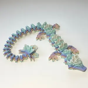 Large Orchid Dragon - 3D Printed Articulating Figure