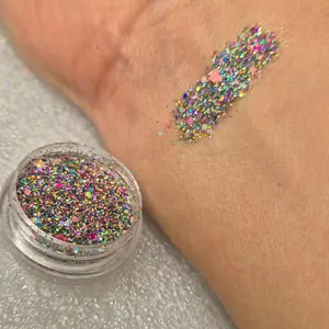 Glitter Barf Loose Glitter Cosmetic Grade Multicolor Sparkle for Makeup and Crafting