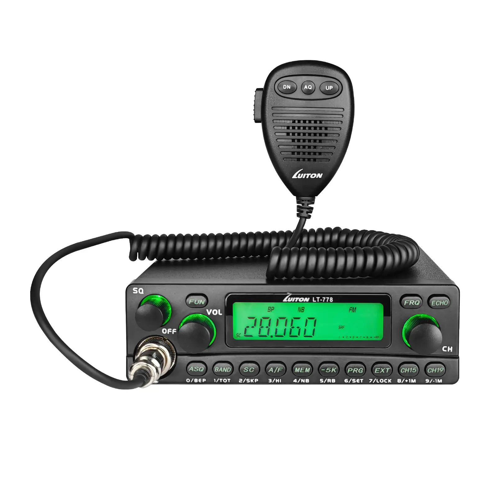 LUITON LT-778 HF 2-Way Radio, 10 Bands, MAN CH & VFO Modes, 26.965-27.405MHz / 25.615-30.105MHz Frequency Range, CTCSS Tone, Optional PC Programming Cable