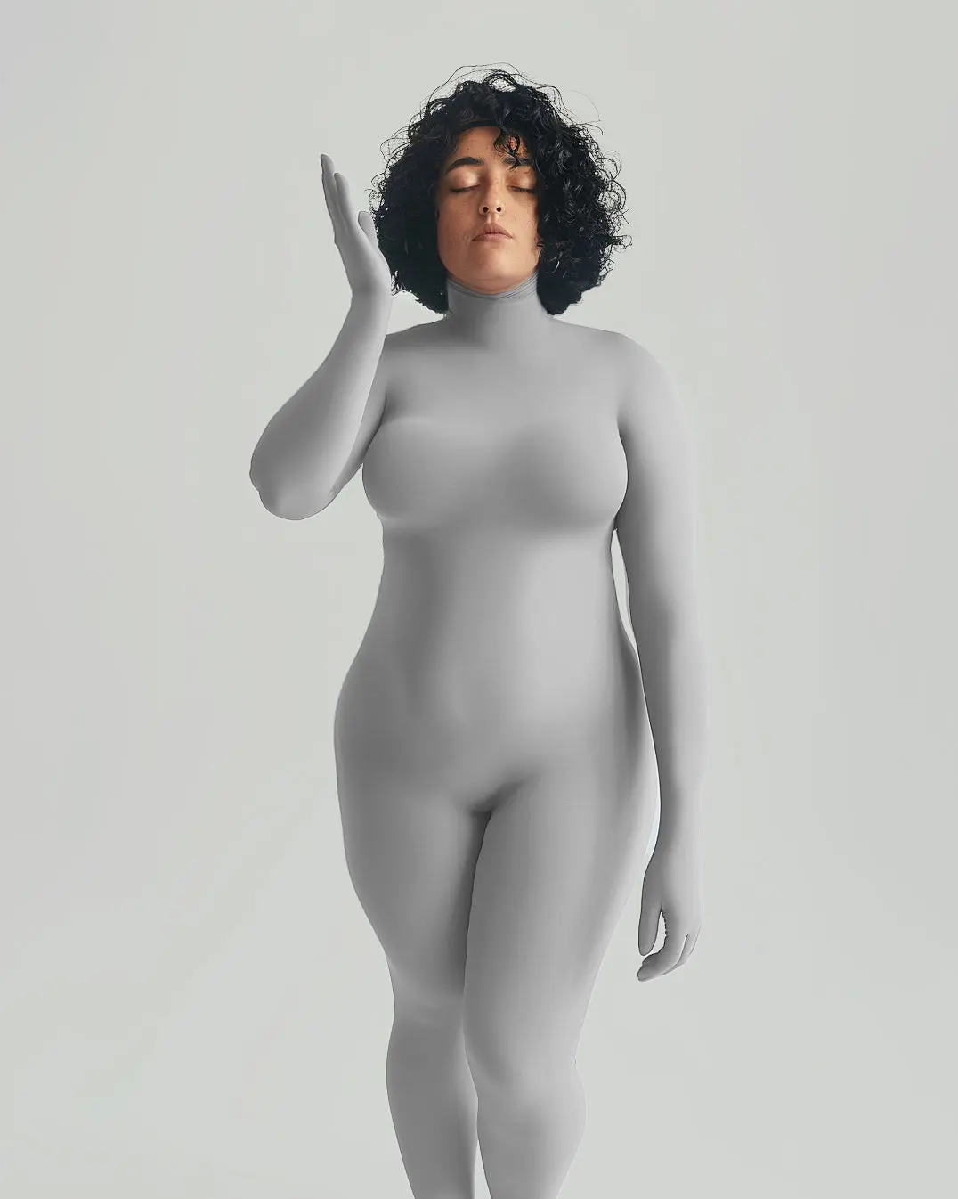 Second Skin Catsuit - Light Grey