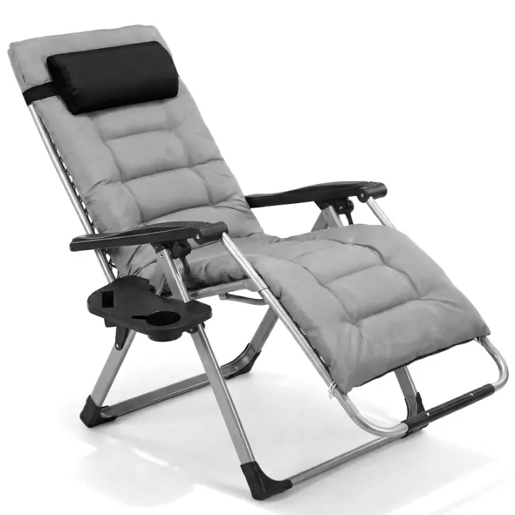 Alvantor Zero Gravity Chair with 440lbs Capacity, Foldable Outdoor Lounge, Black/Blue/Brown