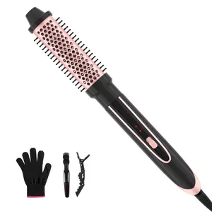 Heikki Vision Curling Iron Instant Heat Up Hair Curling Wand Set, Curling Brush Ceramic Curling Wand, Dual Voltage Curling Iron with Glove & 2 Clips (Curling Wand （1.5" ）) Heated Curler Electric Curler hair curler hair styling tools curling irons Comfort