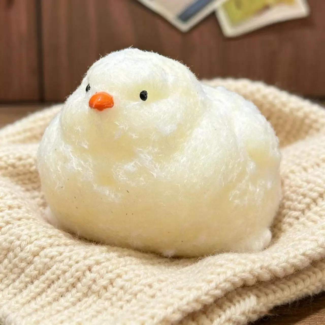 Furry Chick Soft Silicone Squishies - Soft Fidgets Squishies, Sensory Friendly Desk Fidget Buddy with Fluffy Down for Endless Squeeze Fun & Stress Relief Relaxation