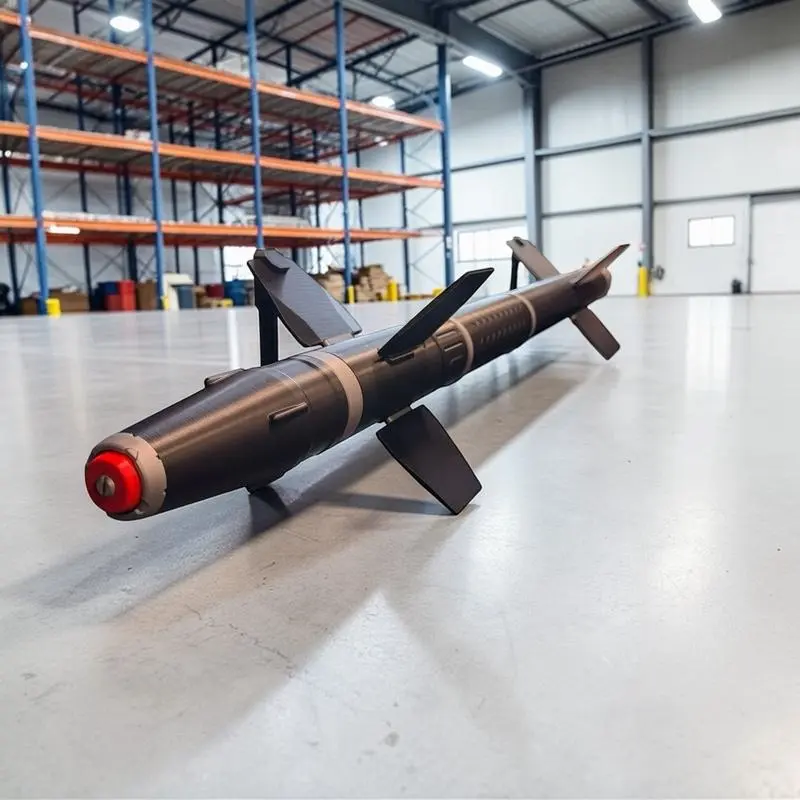 VTR-01 Ballistic Missile Wall Art - Realistic Model for Military Display Wall Decoration Artwork