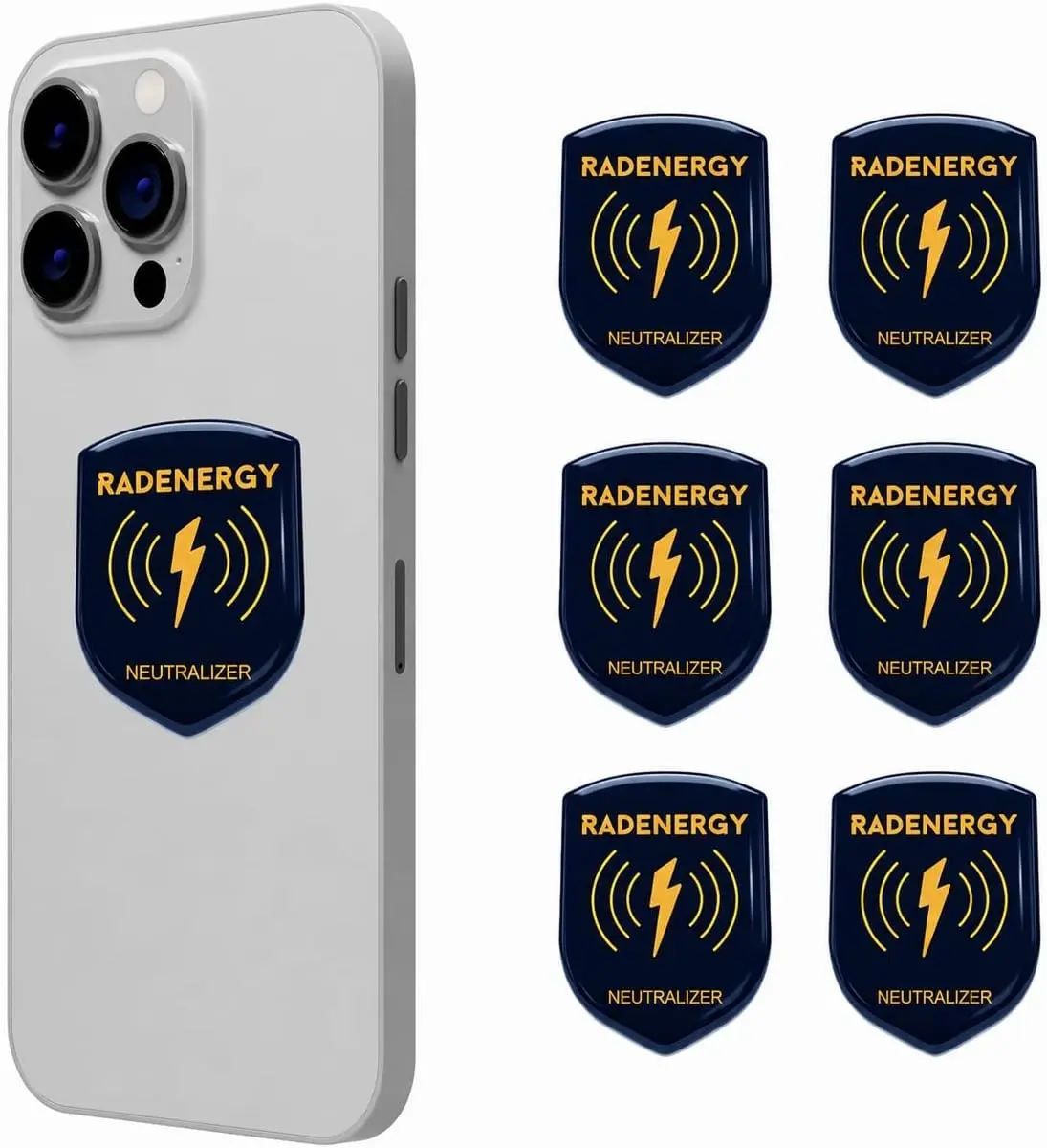Neutralizer Stickers, Blocker Shield for Phones, Laptops (6 Pack) | Shield protection for tablets and WiFi devices; shield neutralizers for home and office protection