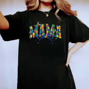 Autism Mama Puzzle Shirt, Autism Mom Sweatshirt, Autism Awareness Hoodie, Gift For Mother Day, Unisex Sweater Pullover Tee
