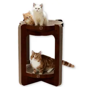 Cozy Cat Scratcher Tower (Dark Cherry, Large)