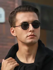 Unisex Simple Style Retro Glasses, 1 Pair Trendy Casual Round Frame Glasses for Everyday Use, Fashion Vintage Glasses for Outdoor Activities, Stylish Glasses