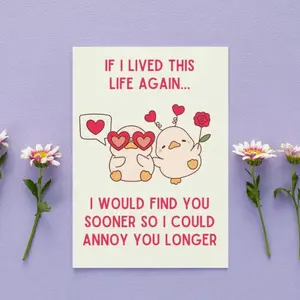 Sarcastic Valentine card for husband / Silly Animal Valentine / valentines card for him / funny anniversary card