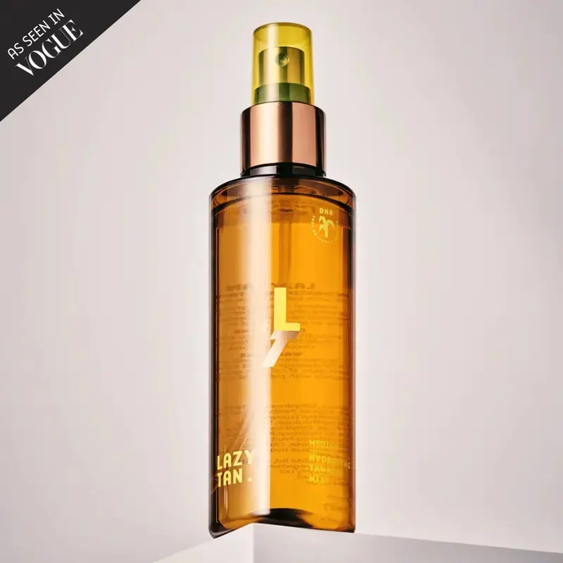 Lazy Tan -  Self Tanning Mist for Body, Face and Hands - Added Skincare Benefits (Hyaluronic Acid, Vitamin C, Vitamin E, DHA And Boosts Collagen) - Cucumber Scent: No Fake Tan Smell! - Hydrating Mist For A Gradual Tan
