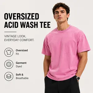 1/4PCS Men’s cotton T-shirts, oversized short sleeves, casual loose fit, solid basic tee tops
