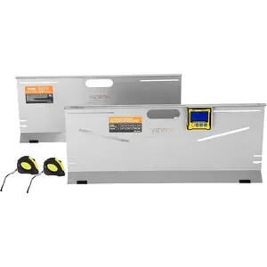 VEVOR Wheel Alignment Tool, 2 - Pack Toe Plates, Camber/Caster/Toe Gauge 0.1 Accuracy, Stainless Steel Tool Plate, Magnetic Slots and 6 Alignment Rods, Includes 2 Measuring Tapes Conversion ChartVEVOR Super Brand Day