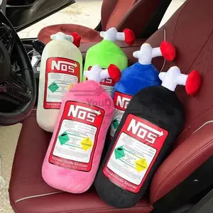 New NOS Nitrous Oxide Bottle New Plush Toys Pillow Stuffed Soft Turbo JDM Cushion Gifts Car Decor Headrest Backrest Seat Neck