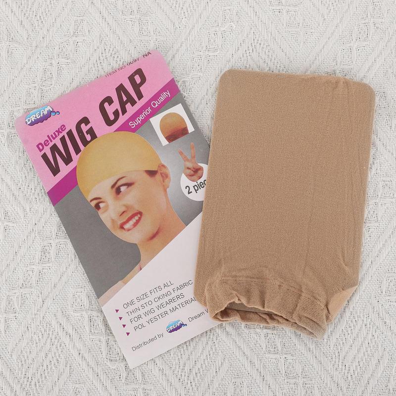 Wig Cap, 1 pieces Dark Brown Stocking Wig Caps Stretchy Nylon Wig Caps for Women
