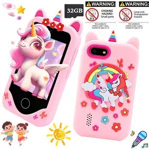 Kids Smartphone Toy for Girls Ages 3-12, 2.8-Inch Dual Camera Touch Screen, Music Player, Includes 32GB Card, Perfect Gift Idea, Portable