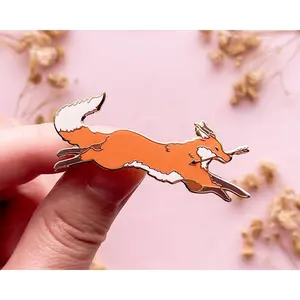 Red Fox Thief Enamel Pin
