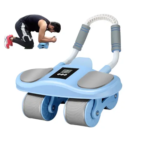 HXD-ERGO Unisex Ab Roller with 389.76-inch Widened Wheel Hub, Elbow Support - 2-in-1 Triangular Base, Automatic Rebound, Phone Holder, Ab Wheel + Plank Support, Abdominal Equipment, Home Gym Trainer for Core Sculpting
