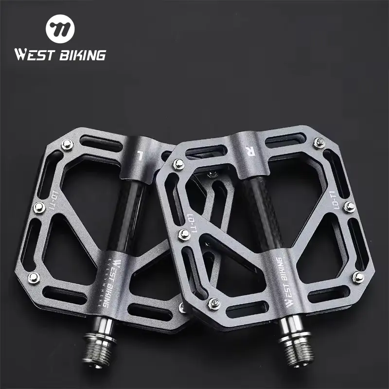 WEST BIKING Lightweight 3-Bearing Pedals - Affordable Aluminum Bicycle Pedals for MTB, Waterproof, Road Cycling, Durable Bicycle Pedals