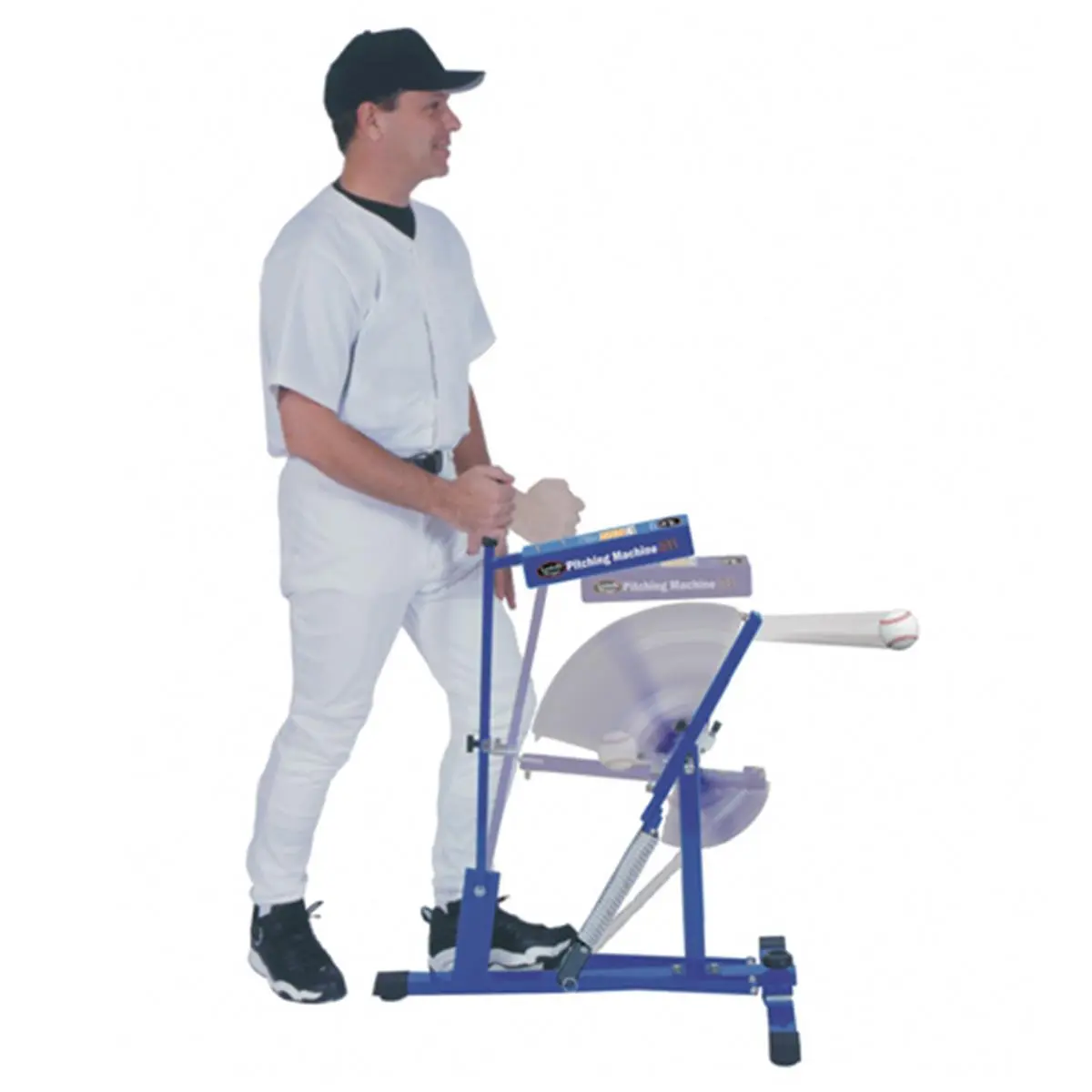 Sport Supply Group 200160111 Aluminum-Steel Louisville Ultimate Baseball Pitching Machine, 15 lbs, Adjustable Pitch Speed, Little League Approved, for Skill Drills, Throws Baseballs