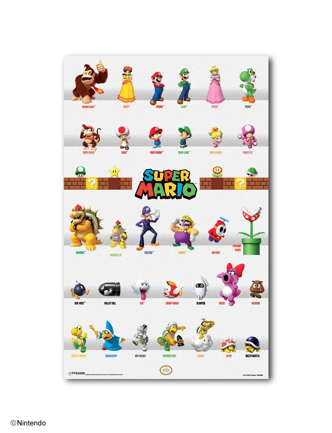 Super Mario™: Group Characters Poster Print (11x17)