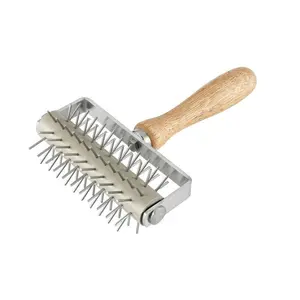 Stainless Steel Pizza Dough Roller, Docker Needle Roller, Pizza Puncher, Pizza Bread Pin Puncher, Kitchen Utensils & Gadgets, Kitchen Cooking Accessories, Pasta, Kitchenware