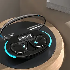 TWS Smart Bluetooth Headphones - Ultra-Thin Noise Cancellation, Light Weight Earbuds, Mini Invisible, Smart Digital Display, Waterproof Electronic Audio Earplugs for Side Sleepers