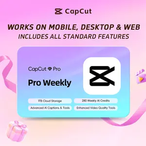 CapCut Pro Weekly Plan  Premium Video Editing Membership for Mobile, Desktop & Web