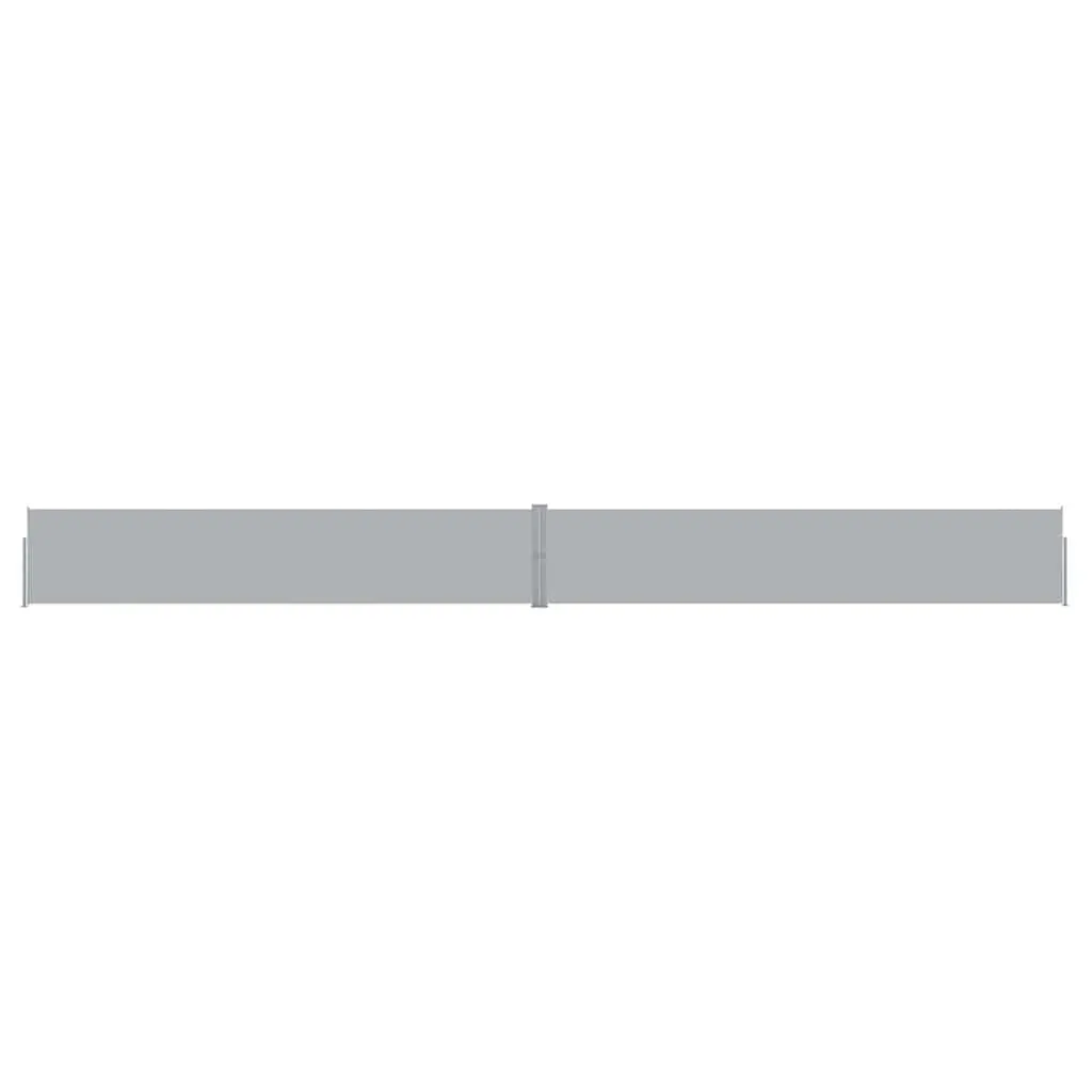 vidaXL Retractable Side Awning, Folding Privacy Screen Outdoor Divider Wall, Patio Awning for Deck Porch Garden Terrace, 55.1"x472.4" Anthracite 313389