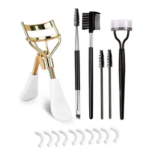 Eyelash Curler & Comb Set, Eyelash Curler & Replacement Pad & Comb, Professional Makeup Tools for Women, Beauty, Cosmetic, Eyelash Curlers Spoon