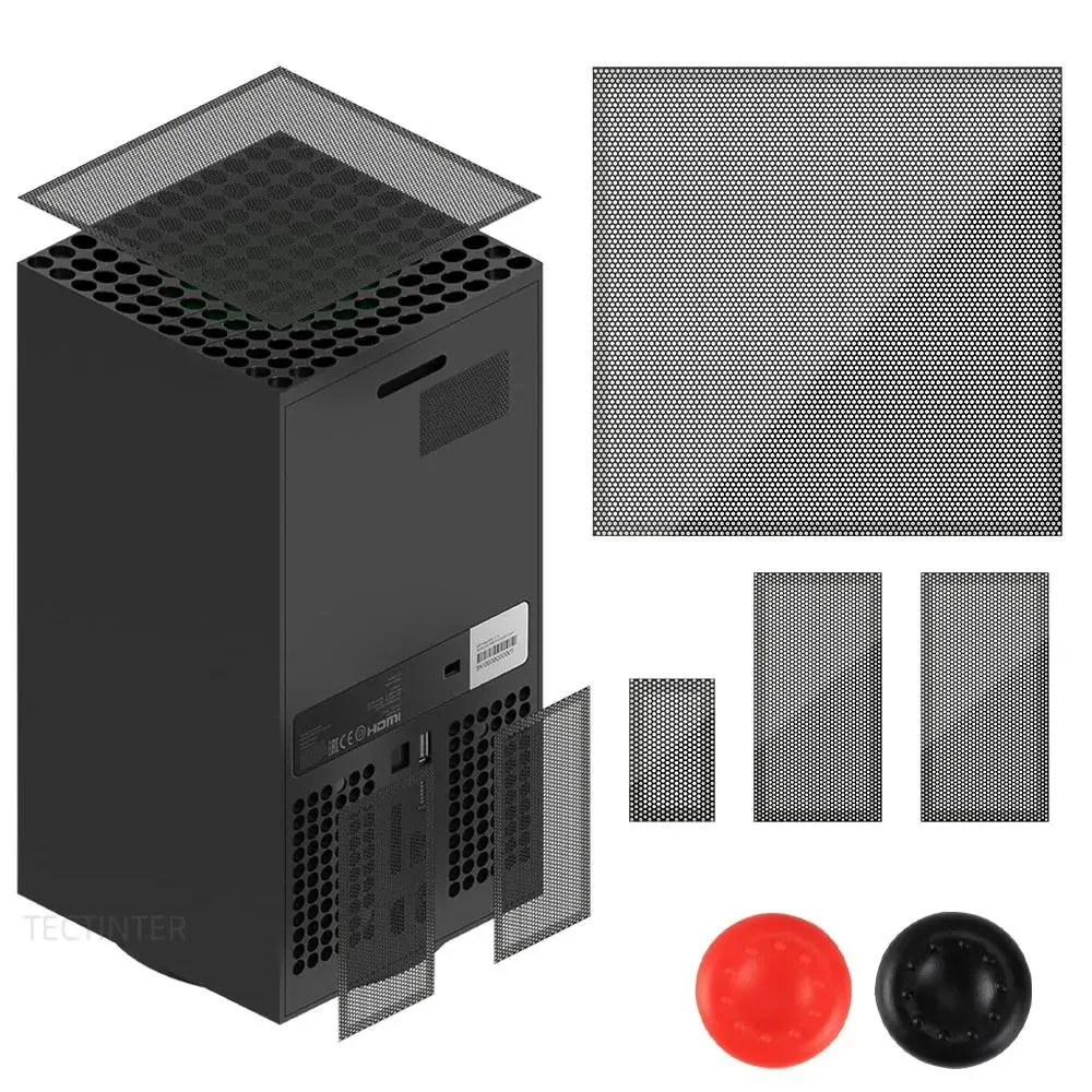 Xbox Series X Console Dust Filter, 1 Set PC Dust Filter, Dust Filter for Xbox Series X, Console Accessories, Dustproof Design