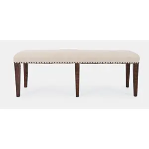 Fairview Transitional 52" Backless Upholstered Dining Bench