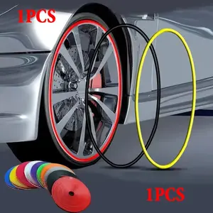 Car Wheel Rim Protector, 1 Count Car Wheel Rim Protector Decorative Strip, Universal Automotive Car Exterior Accessories for Car Wheel Rim, Decoration