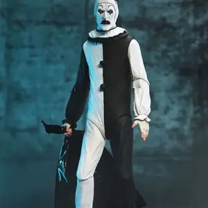 7-Inch Horror Clown Action Figure, Horror Movie Collectible, Equipped with Replaceable Head and Hands, Ideal for Gifting, Action Figures