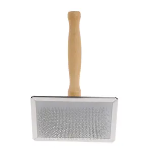 Self Cleaning Slicker Brush Dog for Cat Bunny Pet Grooming Shedding Brush